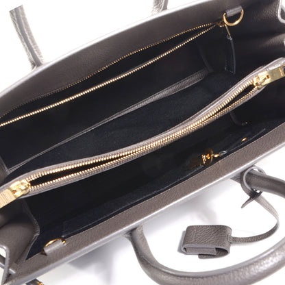 Saint Laurent Grained Calfskin Small Sac De Jour Fog 5 of 7