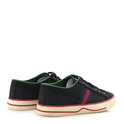 Gucci Canvas Web Mens 1977 Tennis Sneakers 9 Black 5 of 10