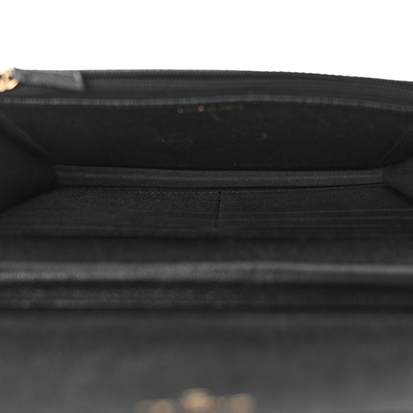 Caviar Quilted Vintage Mademoiselle Wallet On Chain WOC Black