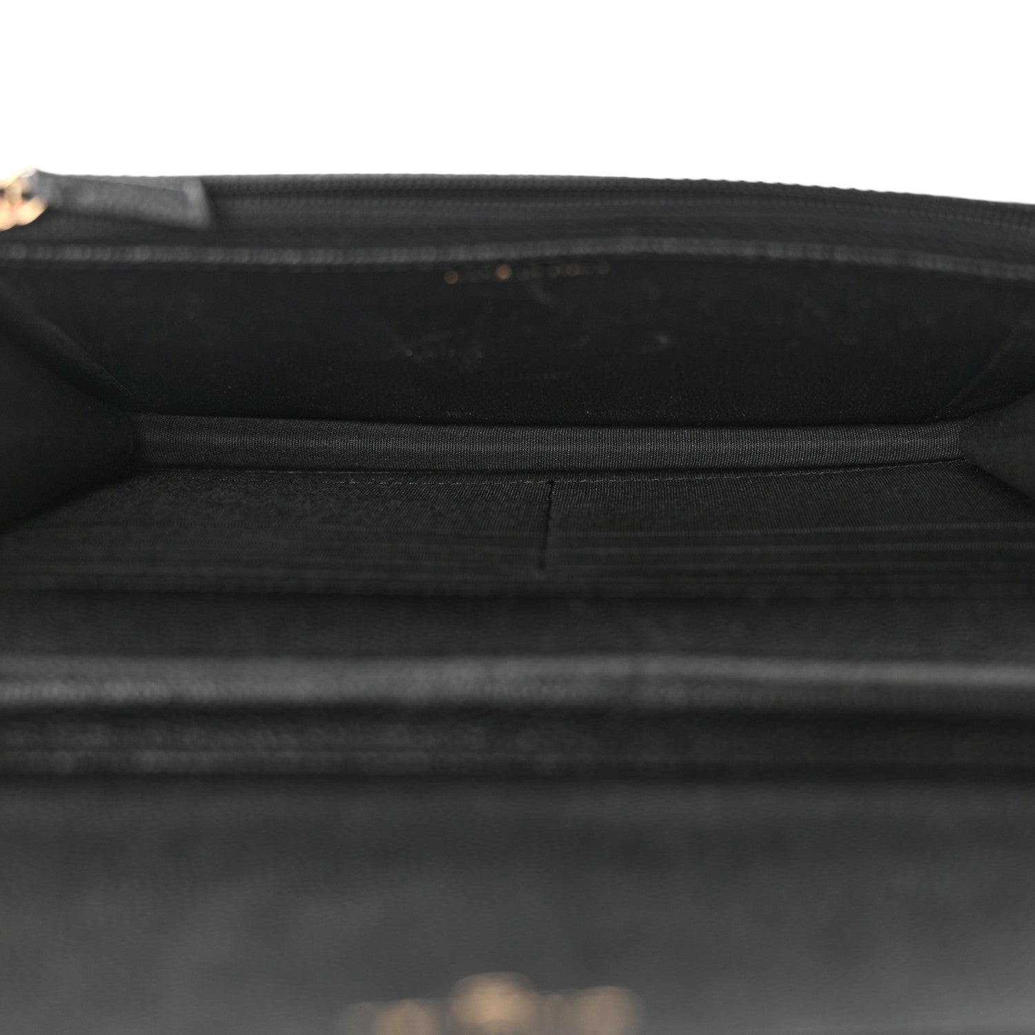 Chanel Caviar Quilted Vintage Mademoiselle Wallet On Chain WOC Black 5 of 14