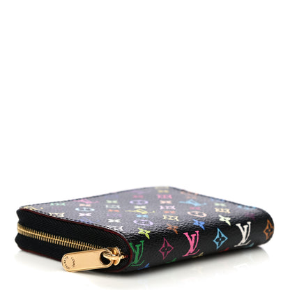 Louis Vuitton Monogram Multicolor Zippy Coin Purse Black Grenade 4 of 7