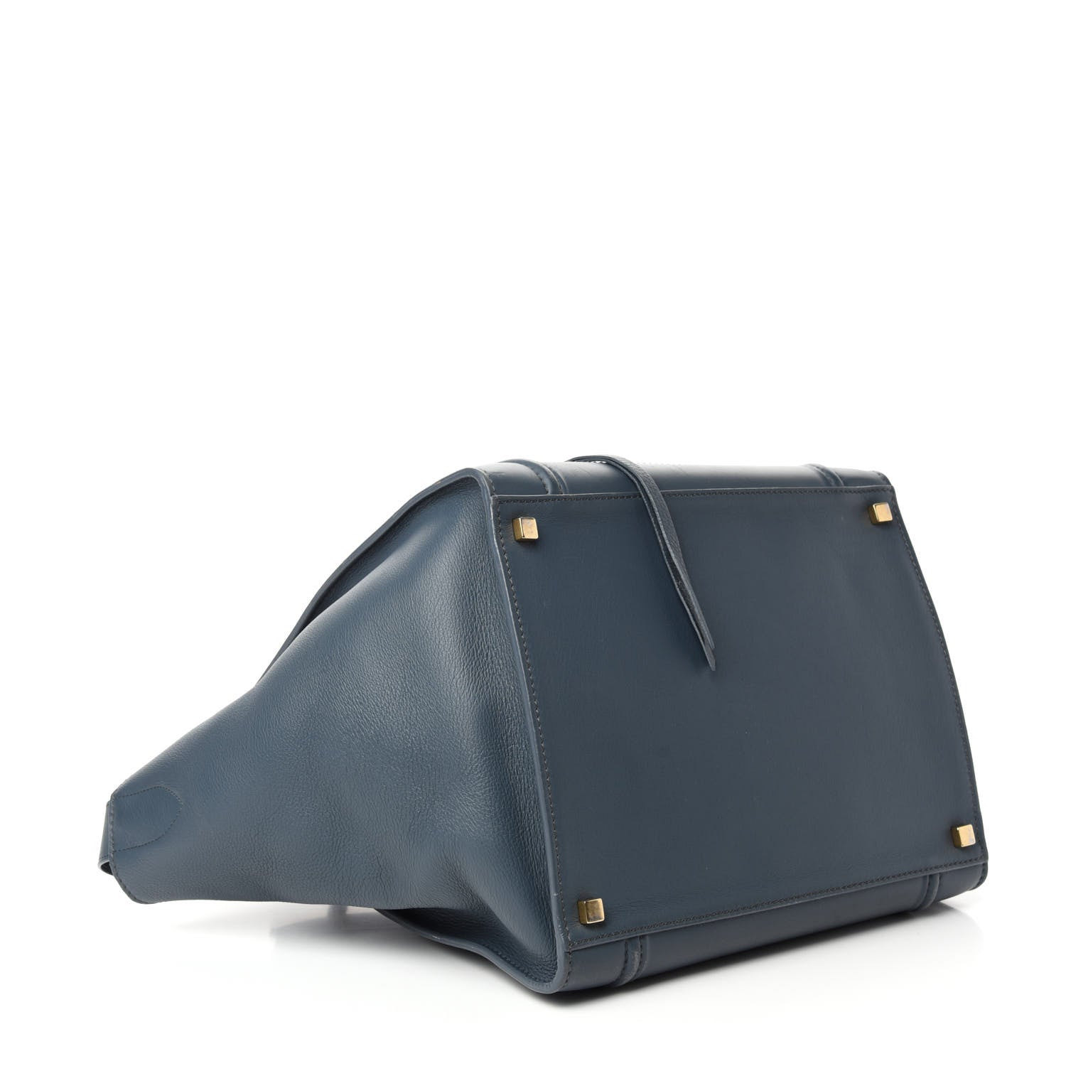 Celine Supple Calfskin Medium Phantom Luggage Blue 4 of 16