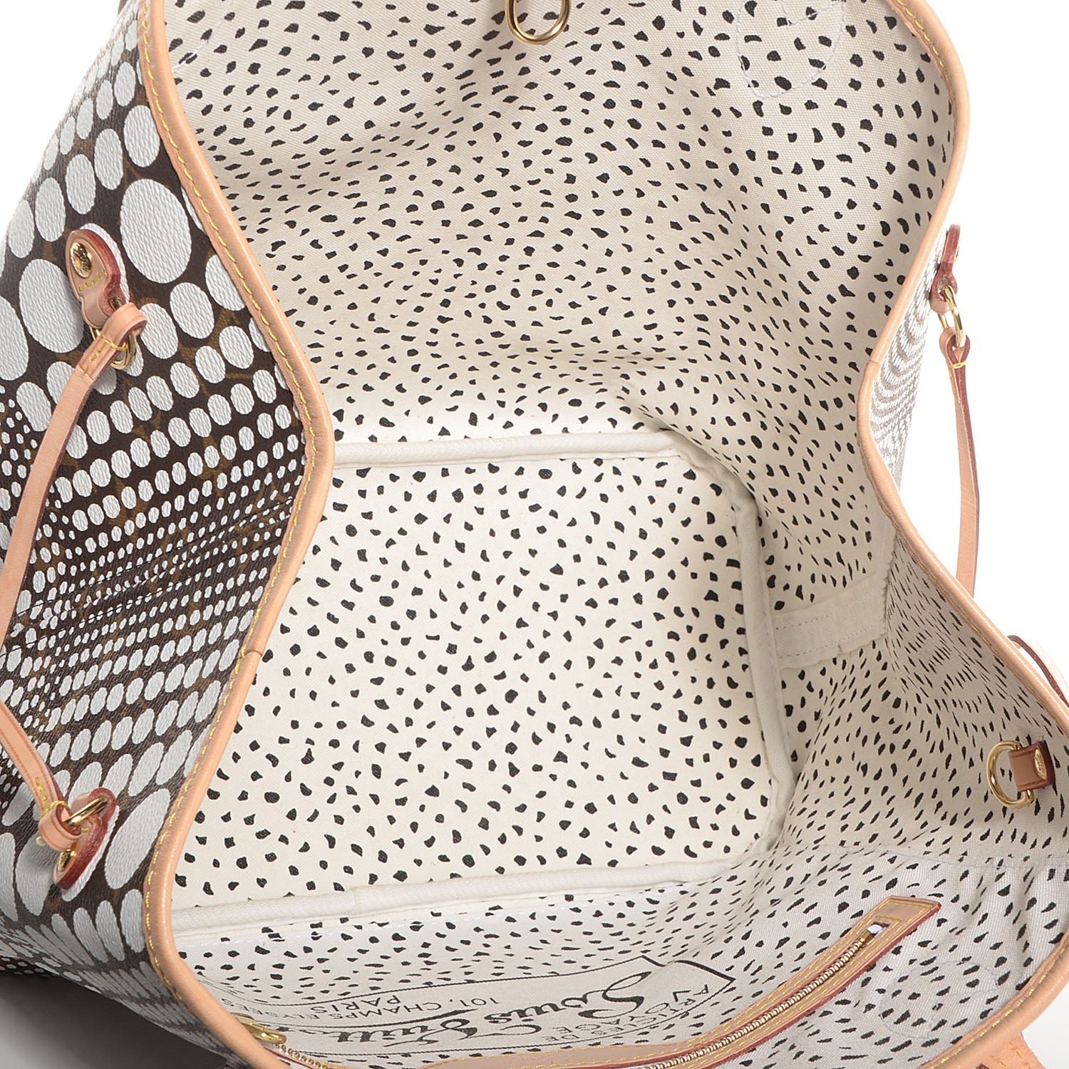 Louis Vuitton Monogram Kusama Waves Neverfull MM White 5 of 7