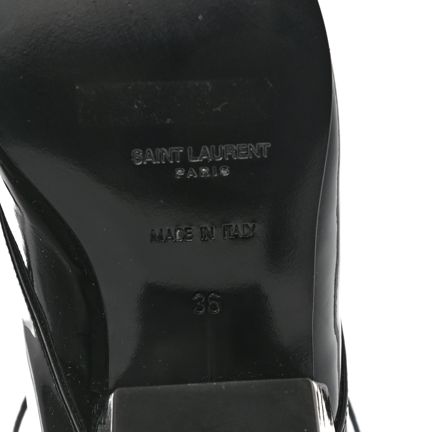 Patent Calfskin Theo Lace-Up Ankle Boots 36 Black