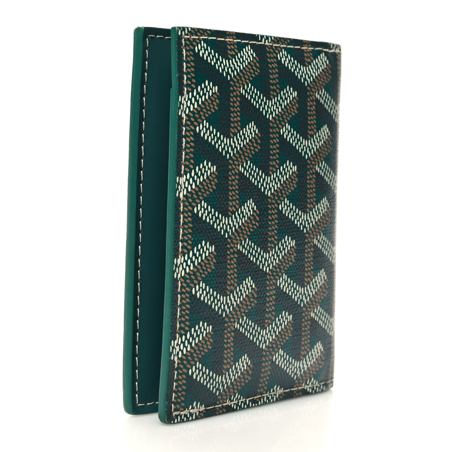 Goyard Goyardine Saint Marc Folding Card Case Green 3 of 9