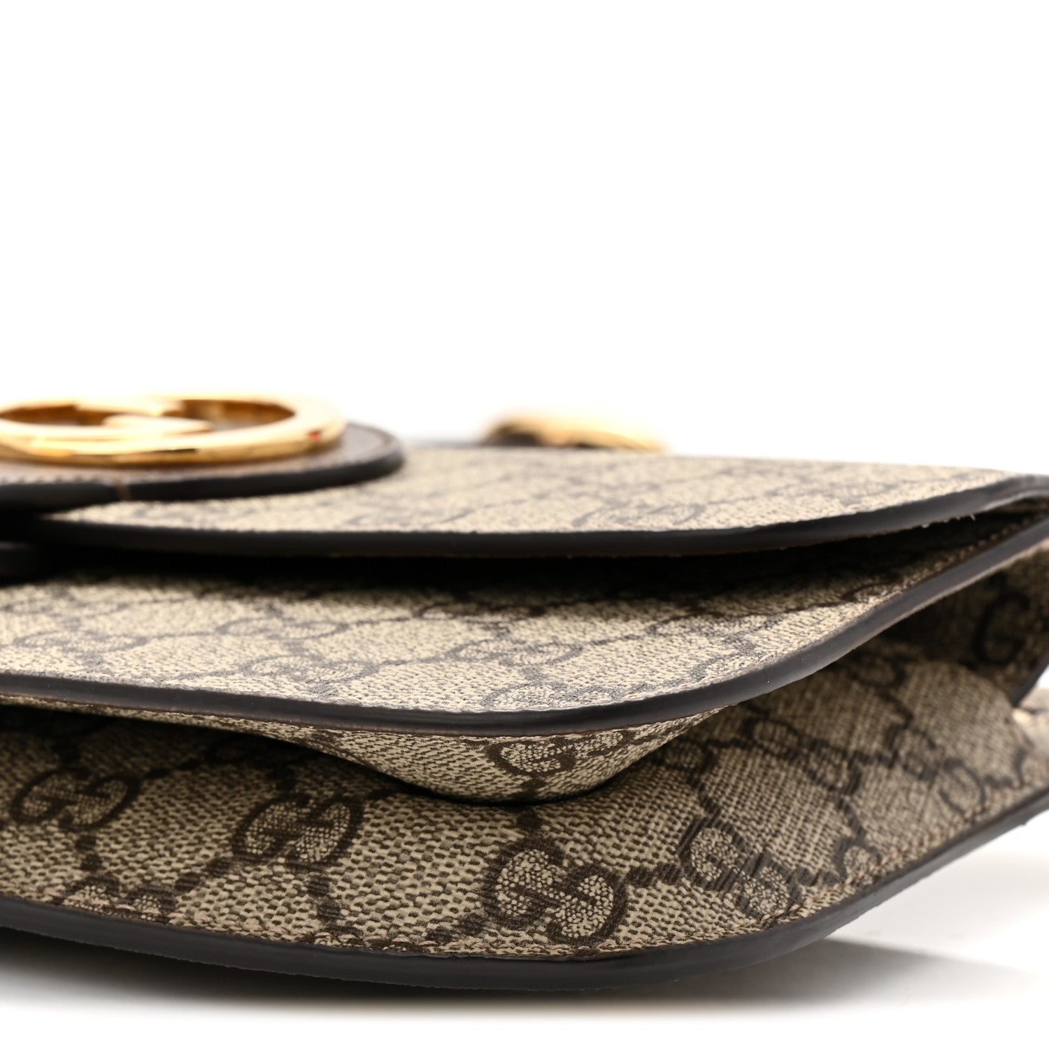 Gucci GG Supreme Monogram Textured Dollar Calfskin Blondie Belt Bag Beige Ebony New Acero 9 of 9