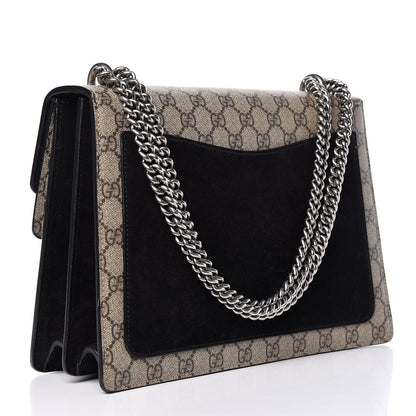 Gucci GG Supreme Monogram Medium Dionysus Shoulder Bag Black 4 of 17