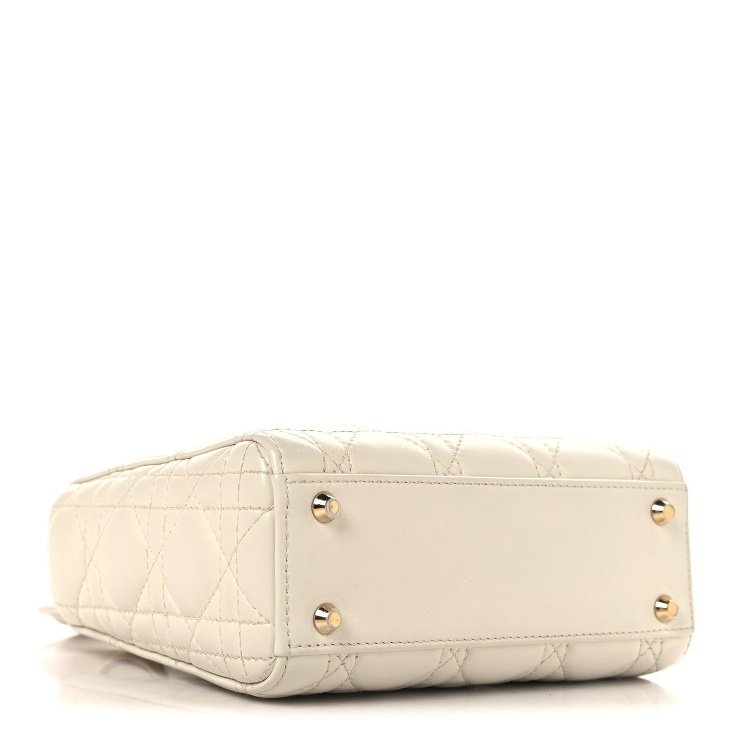 Lambskin Cannage Small My ABCDior Lady Dior Latte
