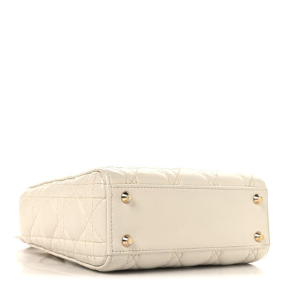 Christian Dior Lambskin Cannage Small My ABCDior Lady Dior Latte 4 of 11