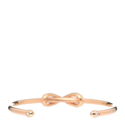 Tiffany 18K Rose Gold Diamond Infinity Cuff Bracelet 3 of 5