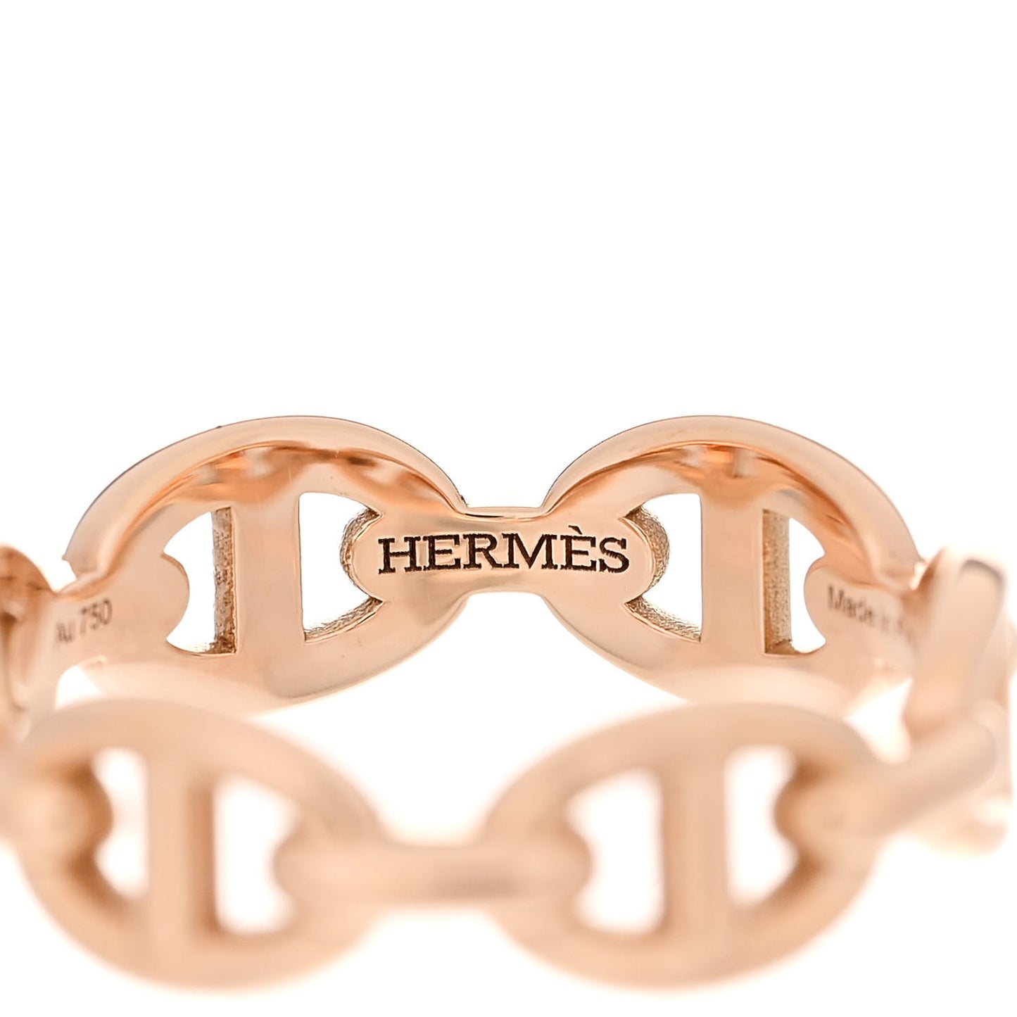 18K Rose Gold PM Chaine d'Ancre Enchainee Ring 52 6