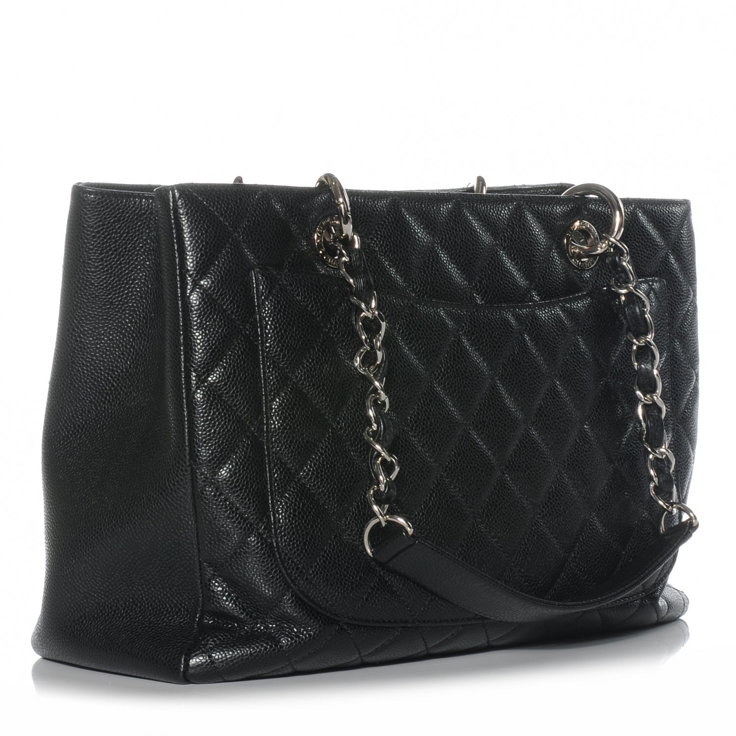Chanel Caviar Grand Shopping Tote GST Black 3 of 7