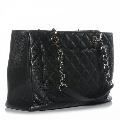Chanel Caviar Grand Shopping Tote GST Black 3 of 7
