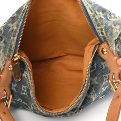 Louis Vuitton Monogram Denim Baggy PM Blue 5 of 14