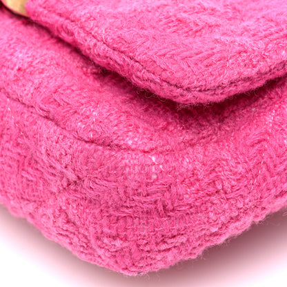 Chanel Tweed Quilted Chanel 19 Waist Bag Pink 10 of 10