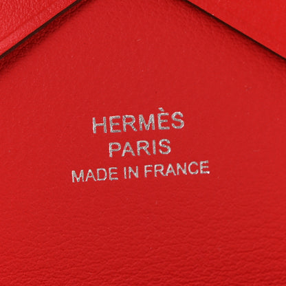 Hermes Swift Teckel a Collier Calvi Duo Card Case Rouge De Coeur 6 of 8