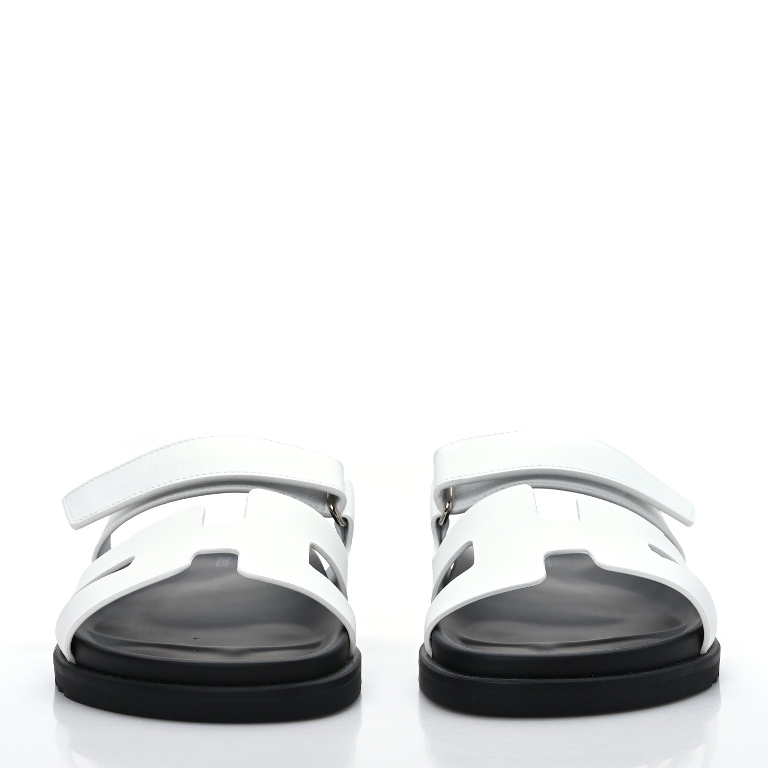 Hermes Calfskin Womens Chypre Sandals 40 White 2 of 9