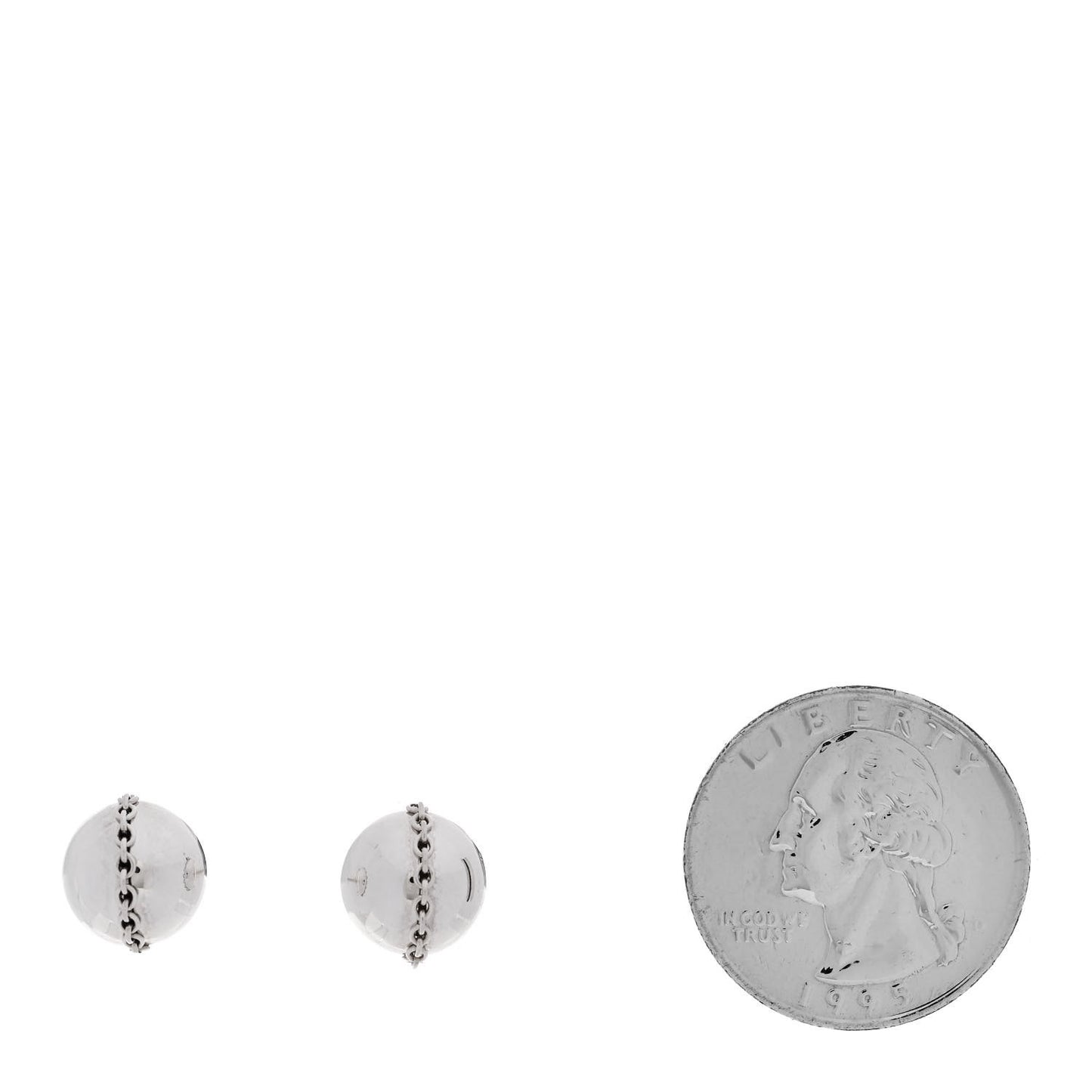 Sterling Silver HardWear Bolt Ball Earrings