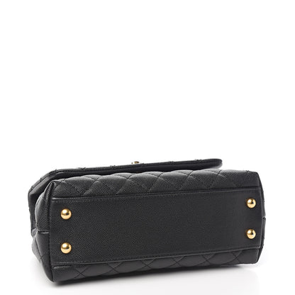Chanel Caviar Quilted Mini Coco Handle Flap Black 3 of 13