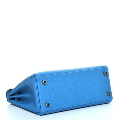 Hermes Togo Kelly Retourne 25 Bleu Zanzibar 5 of 30