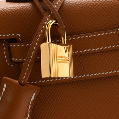 Hermes Epsom Kelly Sellier 25 Gold 11 of 13