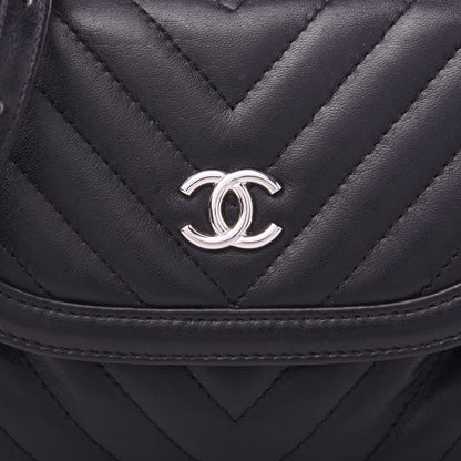 Chanel Calfskin Chevron Waist Belt Bag Black 10 of 14
