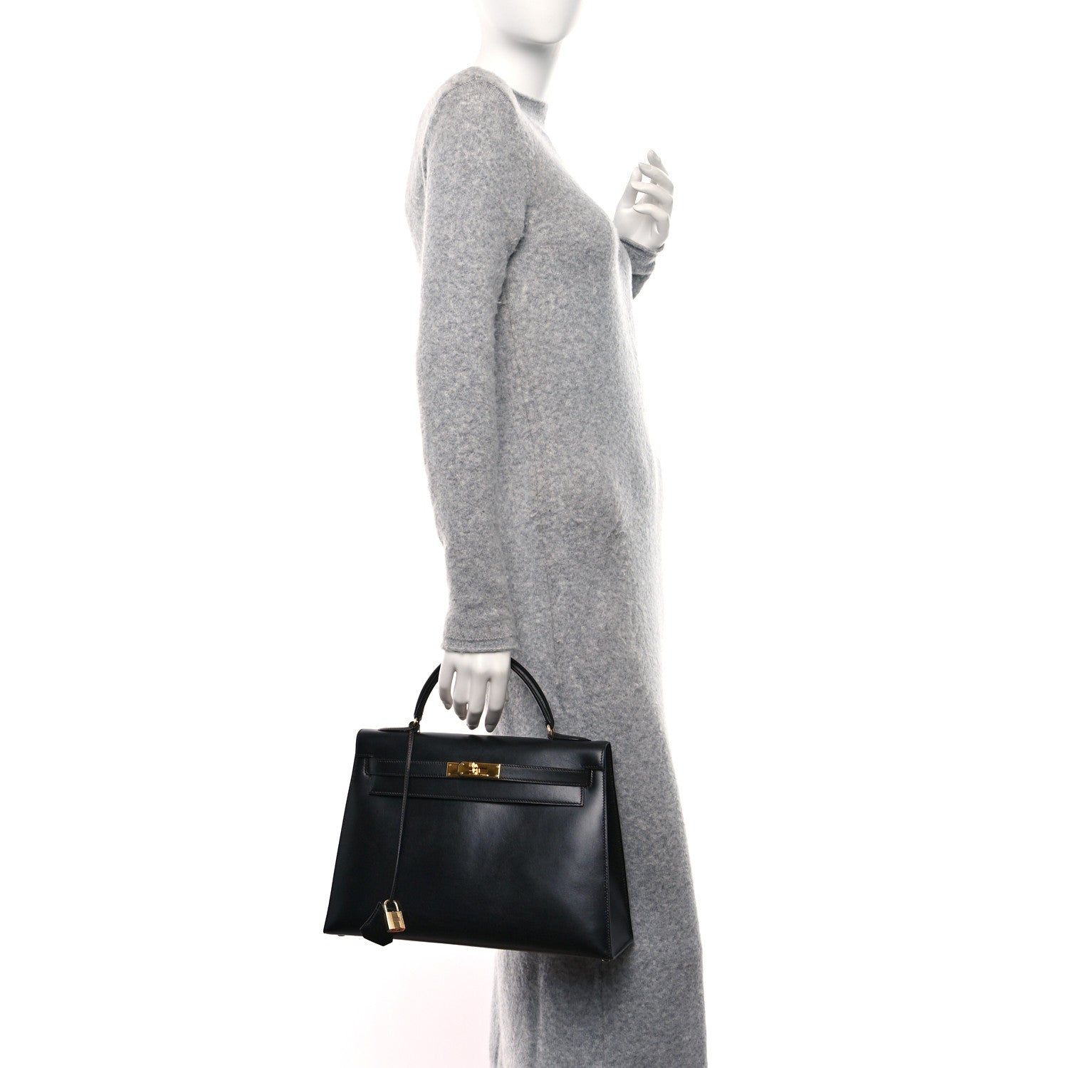 Hermes Box Kelly Sellier 32 Black 2 of 9