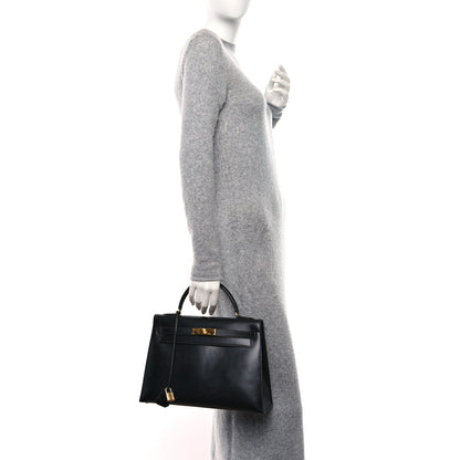 Hermes Box Kelly Sellier 32 Black 2 of 9