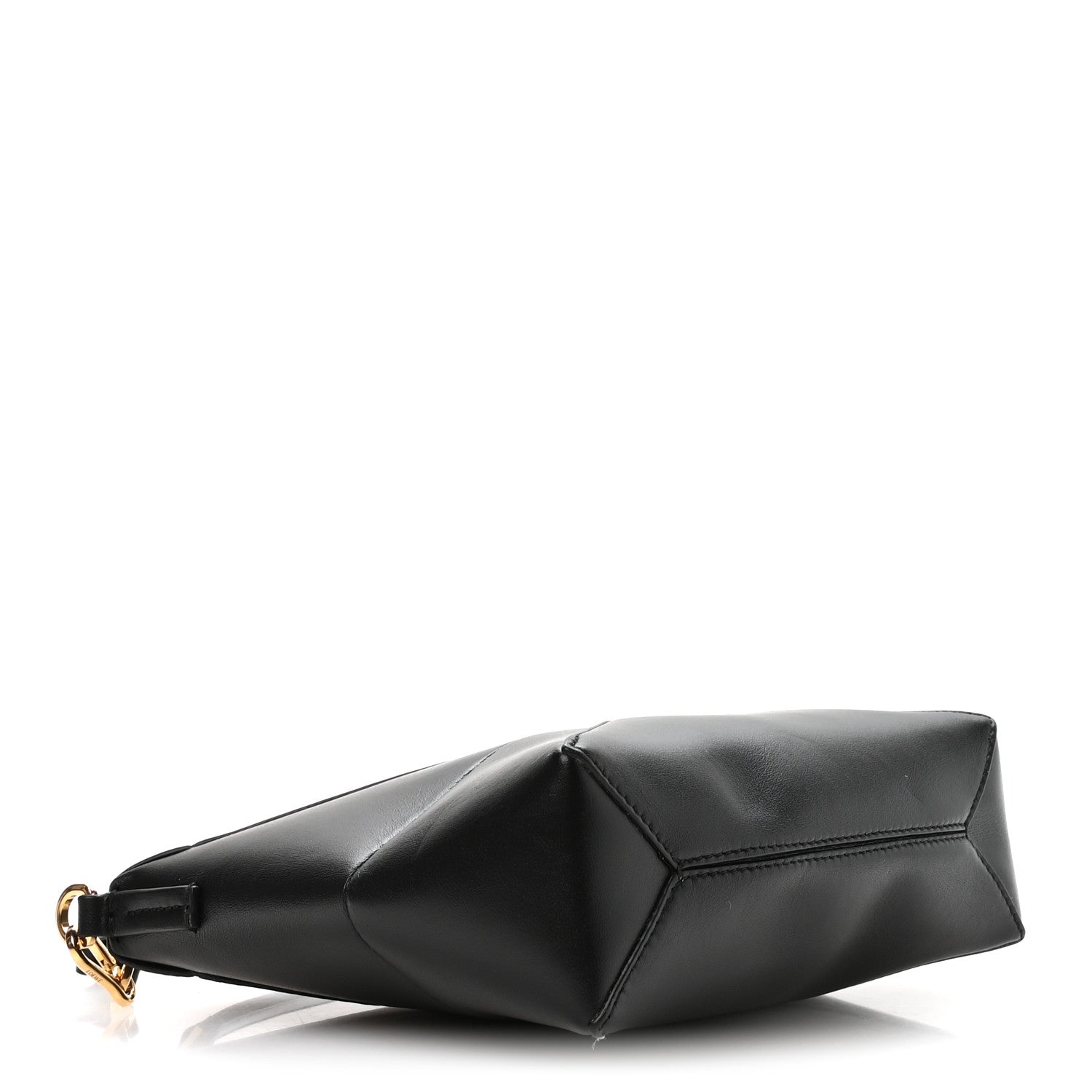Loewe Shiny Calfskin Puzzle Fold Pouch Black 4 of 9