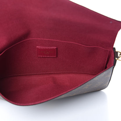 Louis Vuitton Monogram Pochette Felicie Chain Wallet Fuchsia 5 of 11