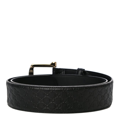 Gucci Soft Microguccissima Margaux Calfskin Belt 90 36 Black 3 of 8
