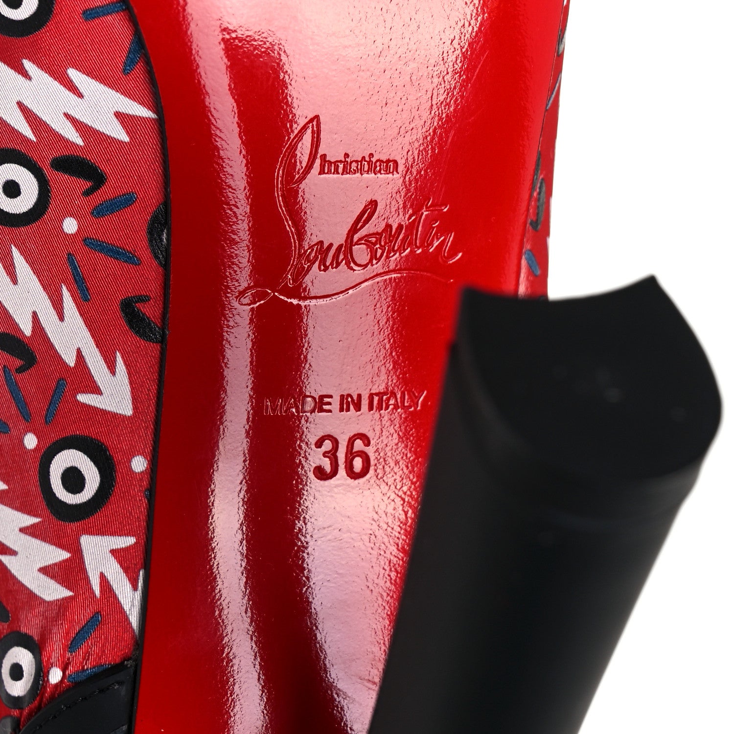Christian Louboutin Gomme Ginzana Doudoune 100 Ankle Boots 36 Loubi Black 6 of 7