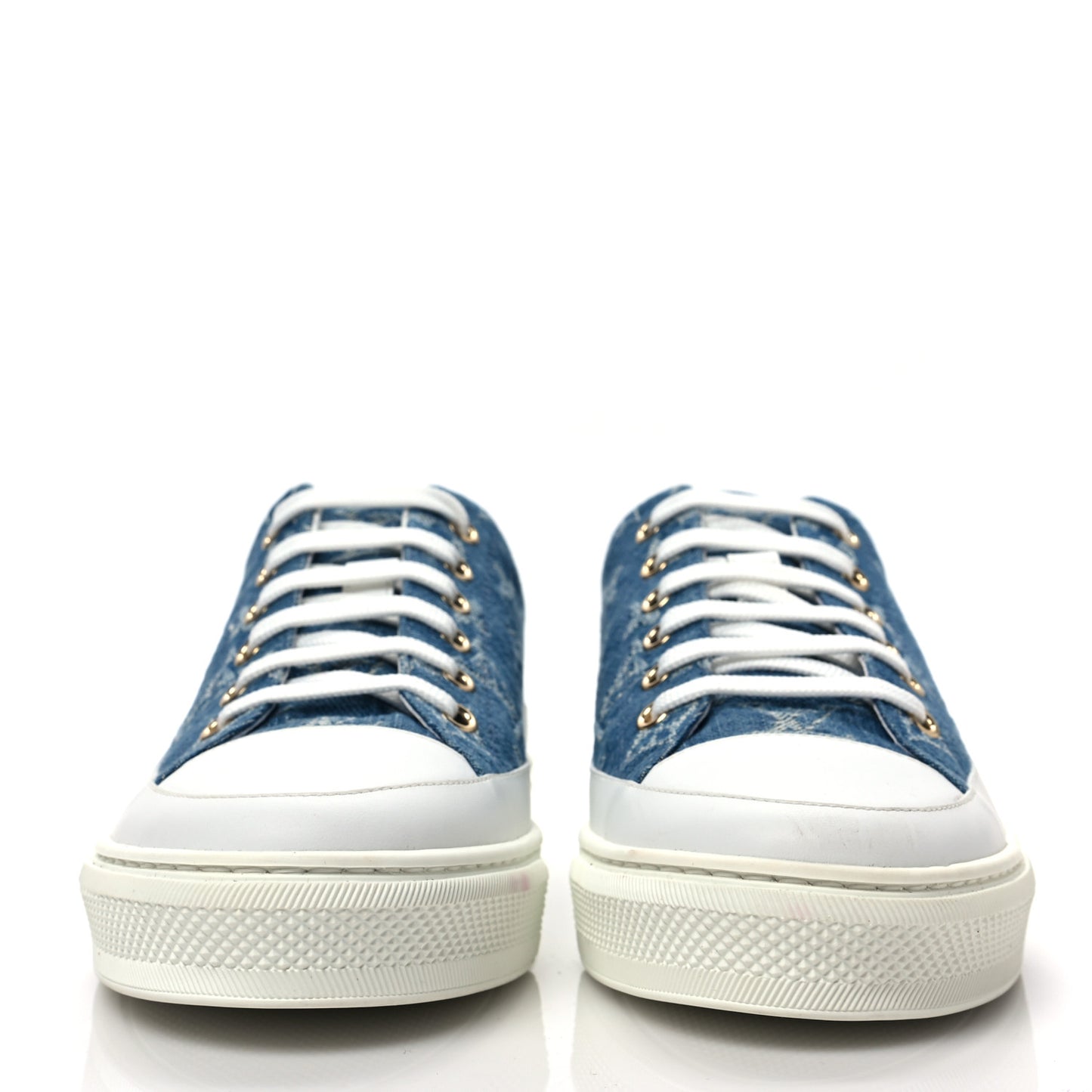 Denim Monogram Stellar Sneakers 39 Bleu Jeans Blue