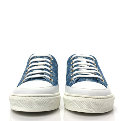 Louis Vuitton Denim Monogram Stellar Sneakers 39 Bleu Jeans Blue 2 of 8
