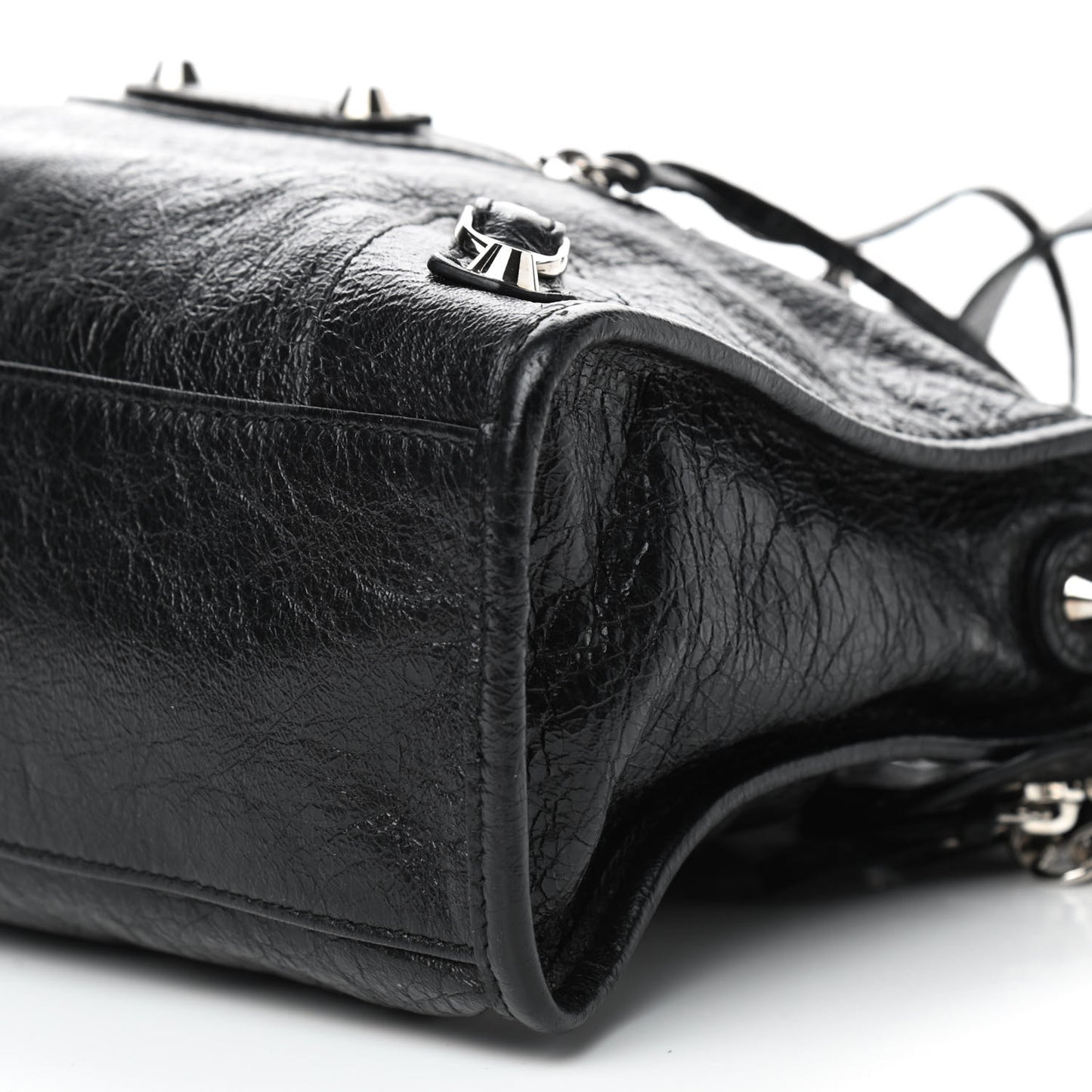 Agneau Classic Silver Hardware S City Black