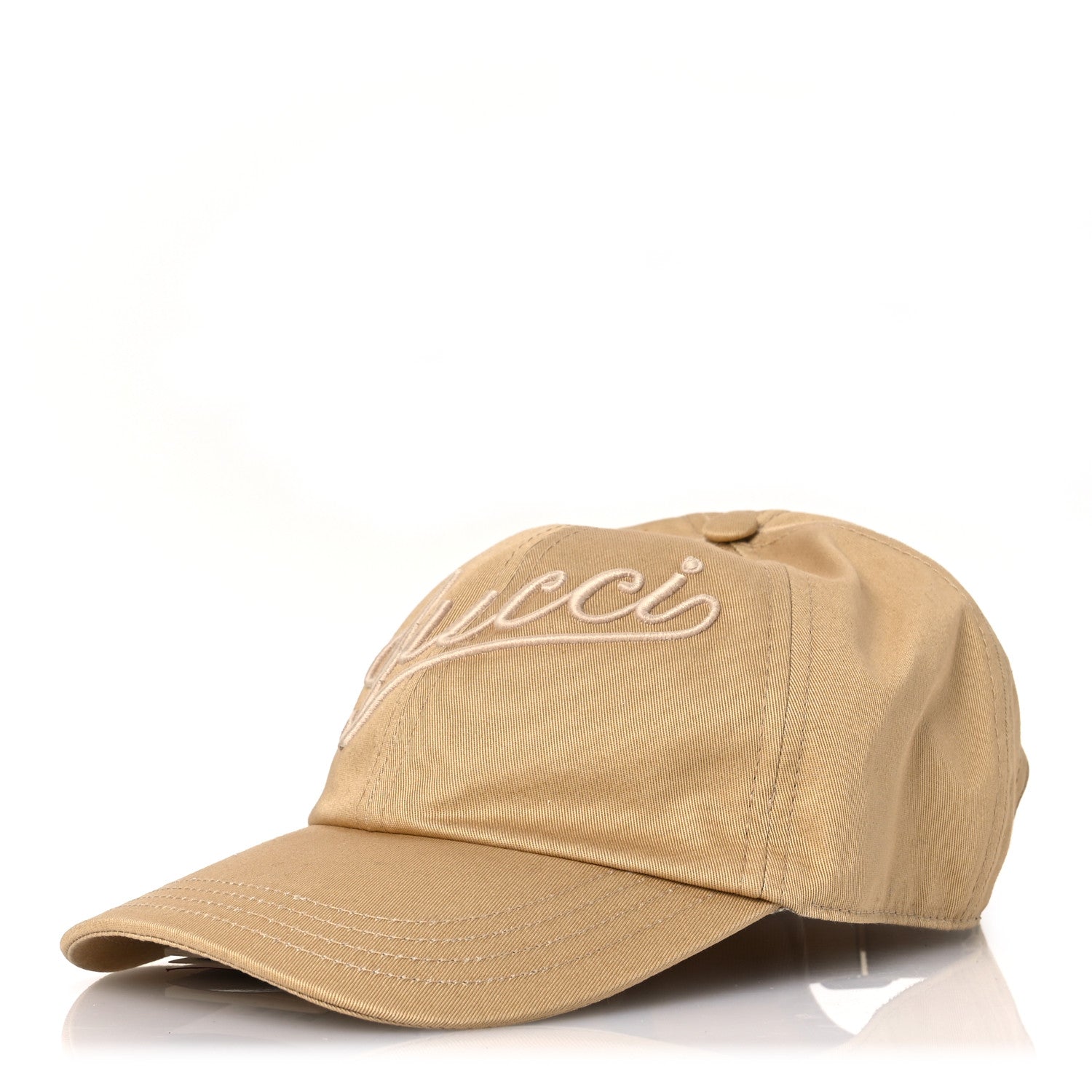 Gucci Logo Baseball Hat M Camel 1 of 13