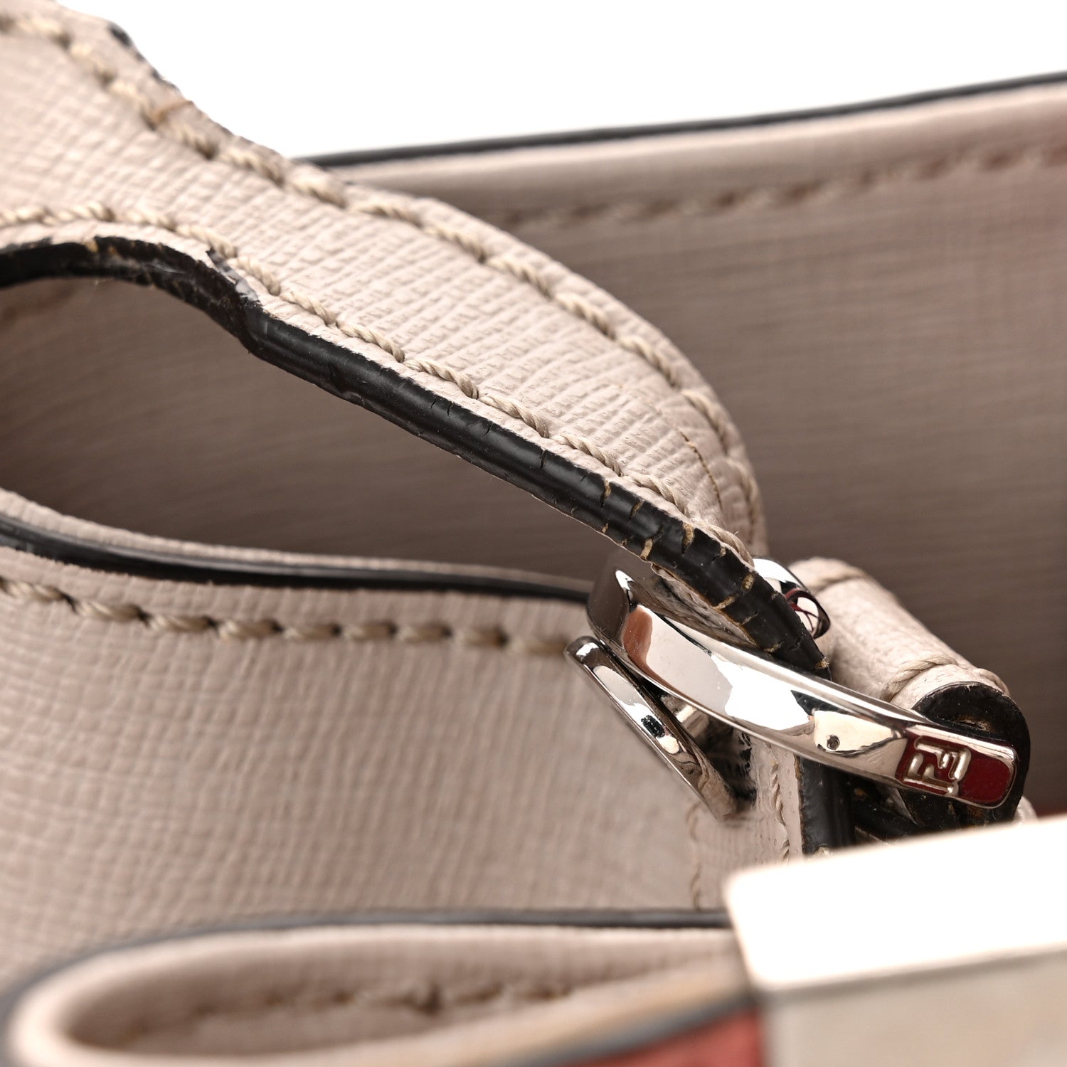 Fendi Vitello Elite Monster Petite 2Jours Tote Polvere Ribes Multicolor 12 of 13