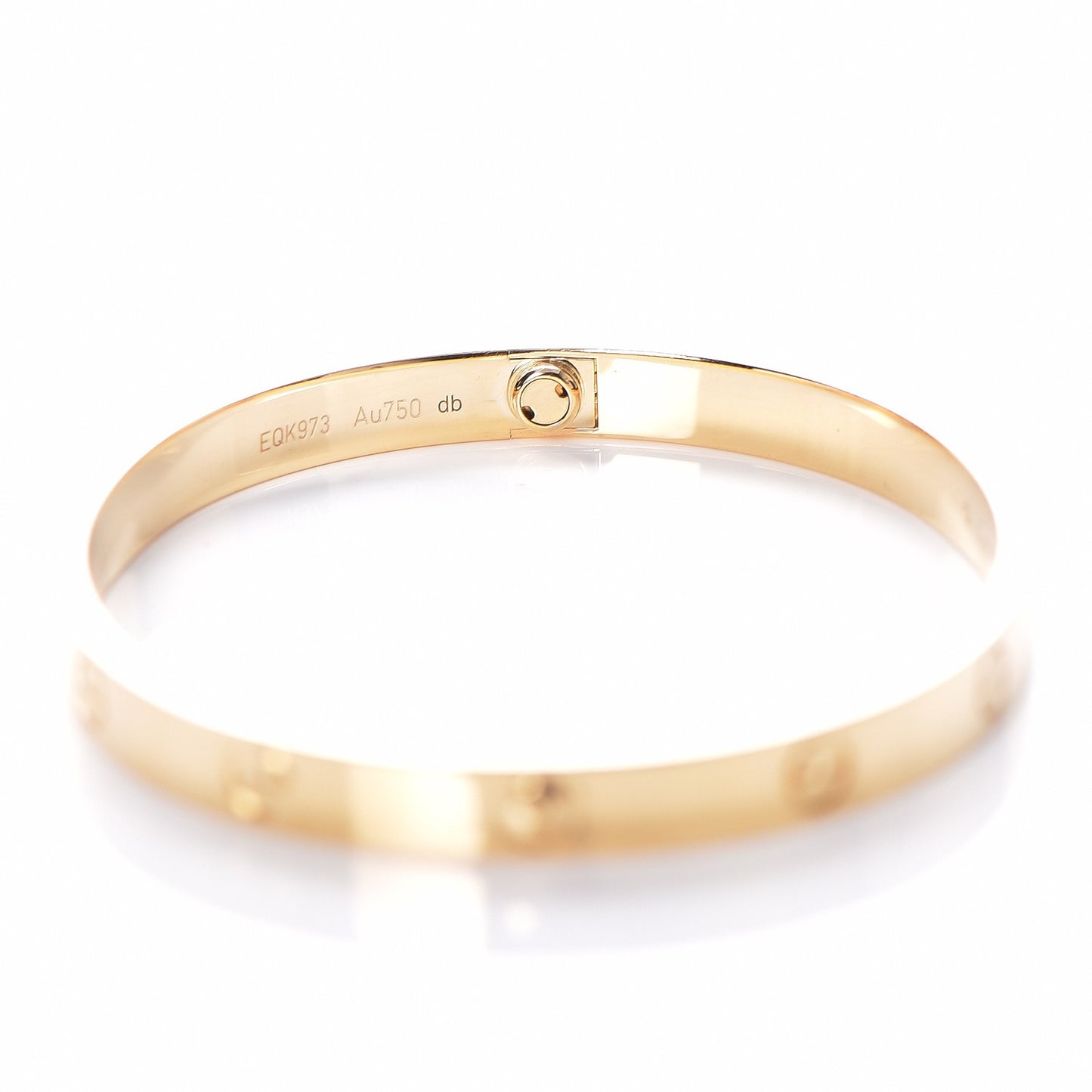 18K Yellow Gold LOVE Bracelet 19