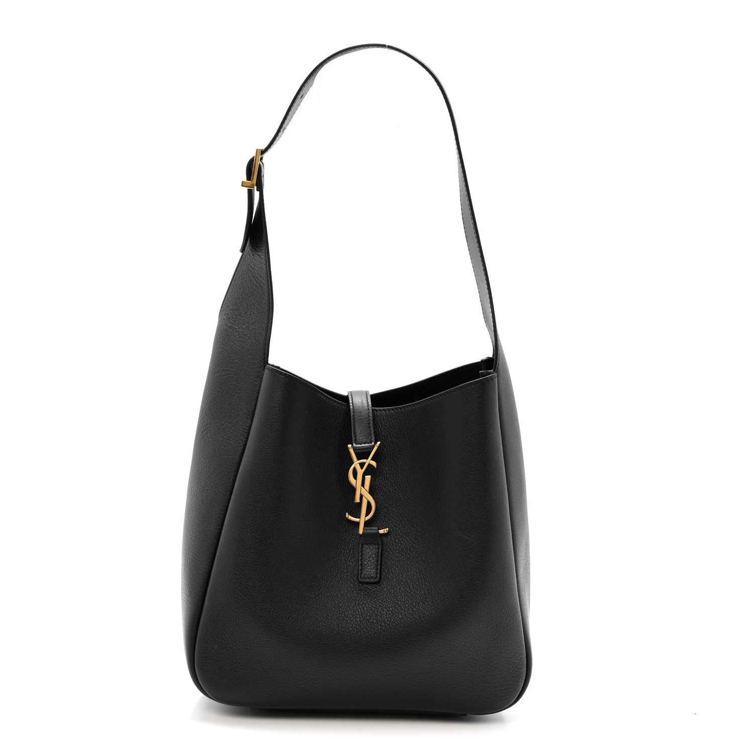 Saint Laurent Smooth Calfskin Small Le 5 A 7 Soft Hobo Black 1 of 11