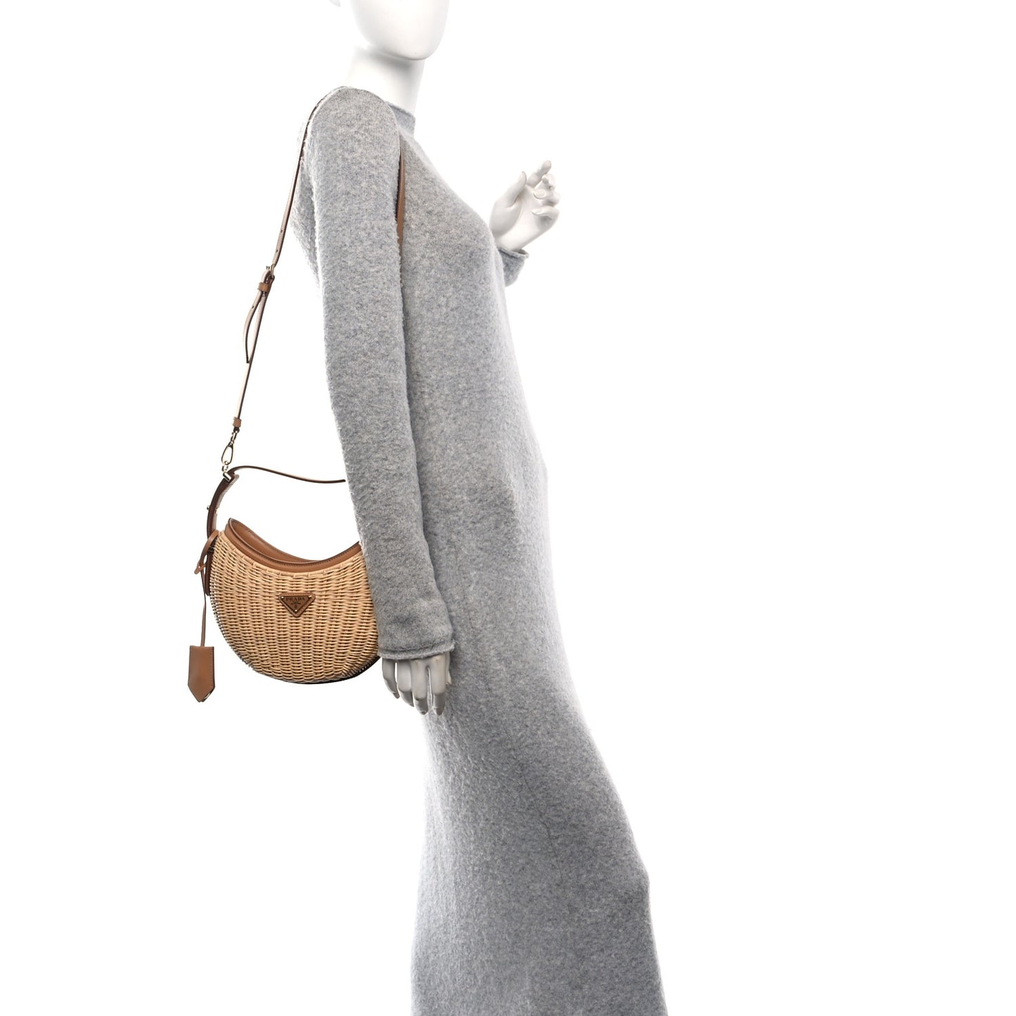 Wicker Arque Shoulder Bag Natural