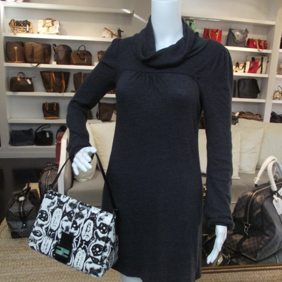 Fendi Snakeskin Mama Baguette Black White 2 of 10