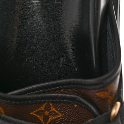Louis Vuitton Monogram Eclipse Mens Honolulu Mules 7.5 Black 9 of 14