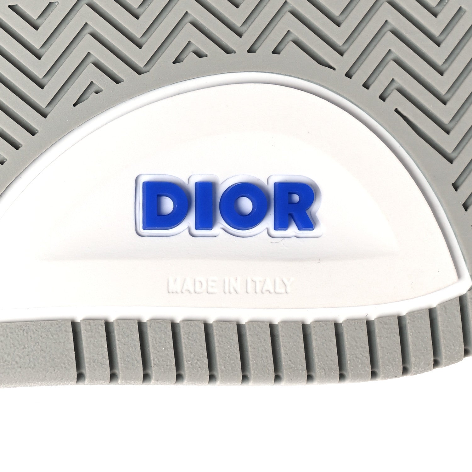 Christian Dior Smooth Calfskin Oblique Galaxy Perforated Mens B27 Low Top Sneakers 40 White Blue 7 of 9
