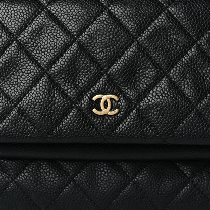 Chanel Caviar Quilted CC Beauty Clutch Black 8 of 11
