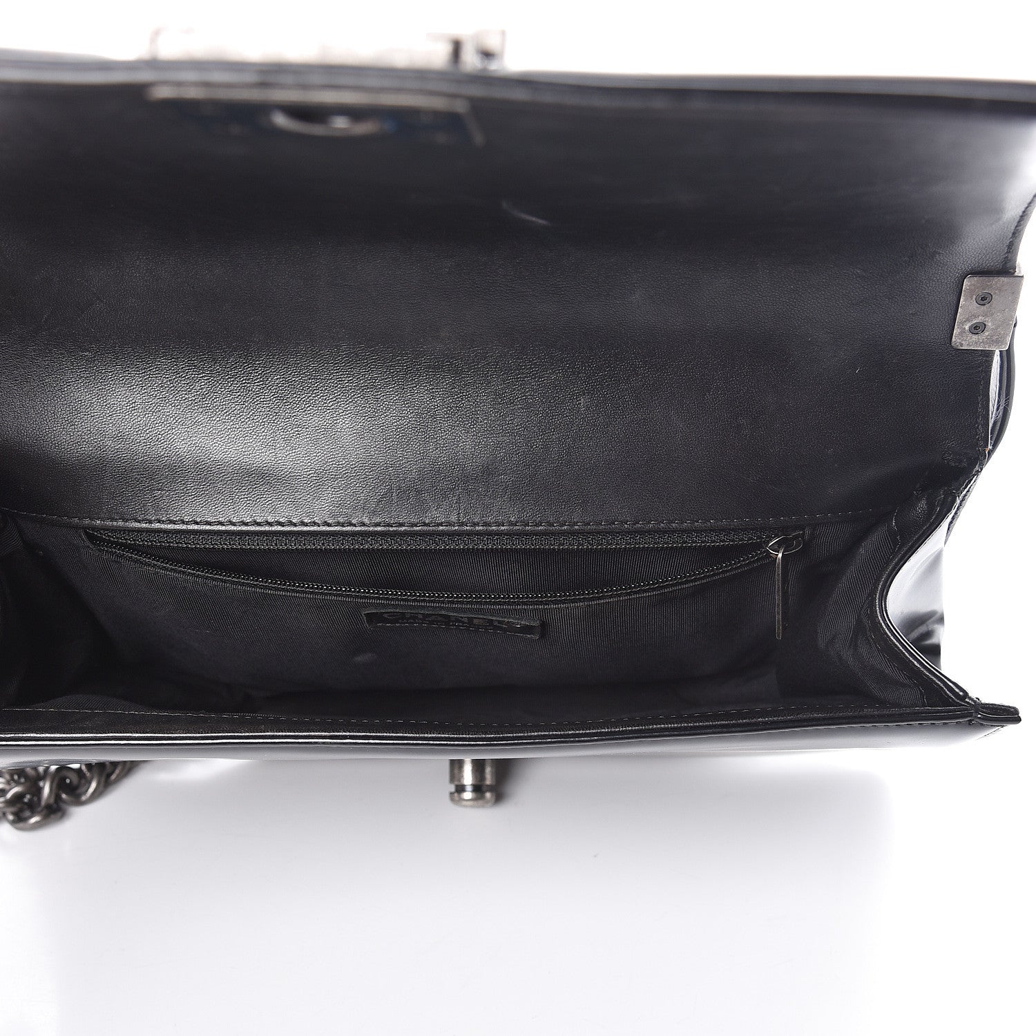Chanel Glazed Calfskin Large Boy Flap Black 5 of 11