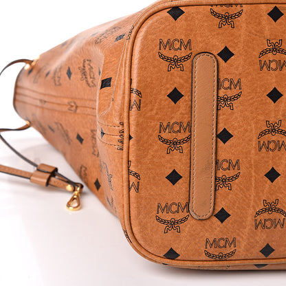 MCM Visetos Large Liz Reversible Shopper Tote Cognac 10 of 15