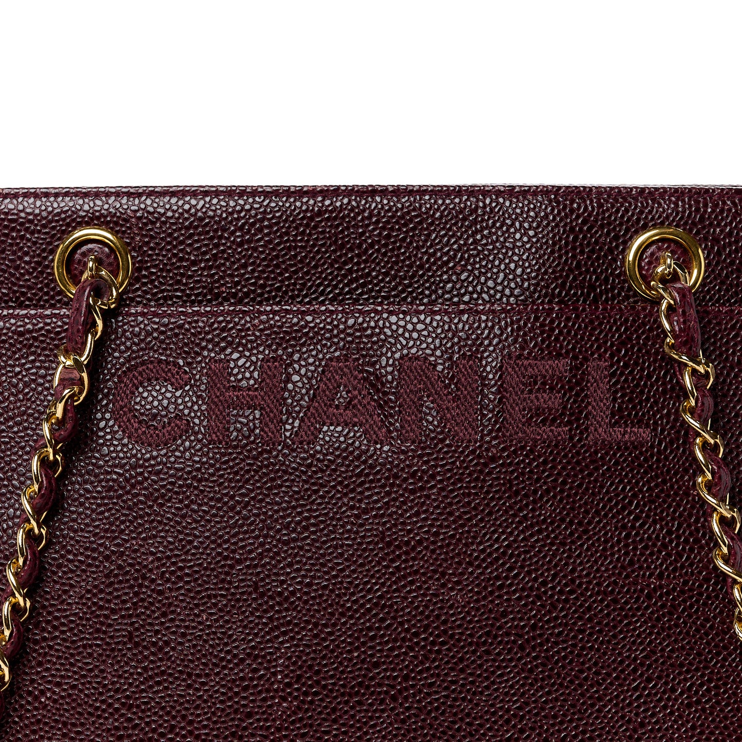 Caviar Shoulder Bag Bordeaux