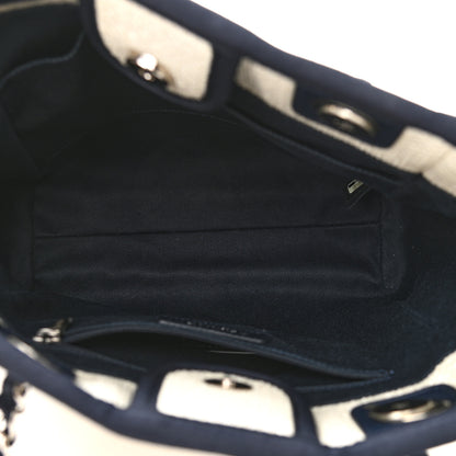 Chanel Mixed Fibers Mini Deauville Tote White 5 of 10