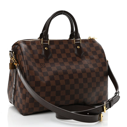 Louis Vuitton Damier Ebene Speedy Bandouliere 30 3 of 10
