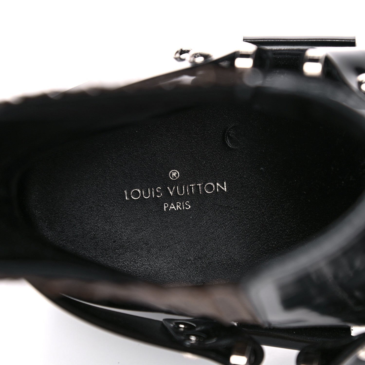 Louis Vuitton Calfskin Monogram Rhapsody Ankle Boots 38.5 Black 1 of 11